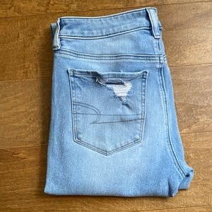 American Eagle skinny ripped jeans